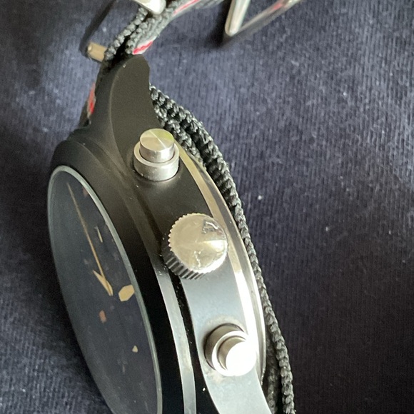 Handsome 42mm Parnis Pilots Quartz Chronograph w Date Matching NATO Strap - Picture 10 of 11